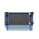 Hyllvagn Grotte, för 5 hyllplan, inkl. 3 hyllplan, med gallerhyllor