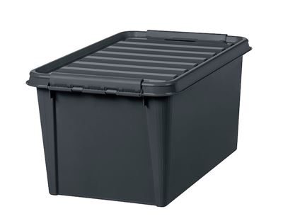 Plastlåda med lock Smartstore Recycled, LxBxH 590x390x310 mm, 46 liter, 10 st eller fler