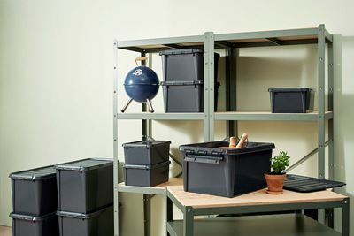 Plastlåda med lock Smartstore Recycled