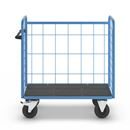 Postbur 500 kg Noor, med gallerväggar, på 3 sidor, längd 1220 mm