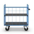 Postbur 500 kg Noor, med gallerväggar, på 3 sidor, längd 1220 mm, inkl. 1 hyllplan