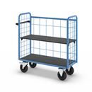 Postbur 500 kg Noor, med gallerväggar, på 3 sidor, längd 1220 mm, inkl. 1 hyllplan