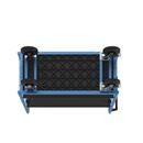 Postbur 500 kg Noor, med gallerväggar, på 3 sidor, längd 1220 mm, inkl. 2 hyllplan