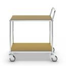 Hyllvagn Telma ESD, 4 länkhjul, 2 hyllor, LxBxH 850 x 435 x 950 mm