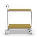 Hyllvagn Telma ESD, 4 länkhjul, 2 hyllor, LxBxH 850 x 435 x 950 mm, 2 med broms