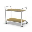 Hyllvagn Telma ESD, 4 länkhjul, 2 hyllor, LxBxH 1070 x 585 x 940 mm