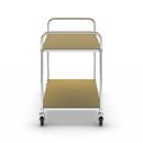 Hyllvagn Telma ESD, 4 länkhjul, 2 hyllor, LxBxH 1070 x 585 x 940 mm