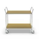 Hyllvagn Telma ESD, 4 länkhjul, 2 hyllor, LxBxH 1070 x 585 x 940 mm, 2 med broms