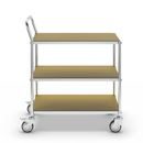 Hyllvagn Telma ESD, 4 länkhjul, 3 hyllor, LxBxH 850 x 435 x 950 mm, 2 med broms