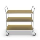 Hyllvagn Telma ESD, 4 länkhjul, 3 hyllor, LxBxH 1070 x 585 x 940 mm