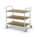 Hyllvagn Telma ESD, 4 länkhjul, 3 hyllor, LxBxH 1070 x 585 x 940 mm