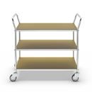 Hyllvagn Telma ESD, 4 länkhjul, 3 hyllor, LxBxH 1070 x 585 x 940 mm