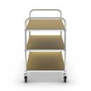 Hyllvagn Telma ESD, 4 länkhjul, 3 hyllor, LxBxH 1070 x 585 x 940 mm