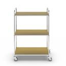 Hyllvagn Telma ESD, 4 länkhjul, 3 hyllor, LxBxH 980 x 585 x 1445 mm, 2 med broms