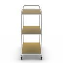 Hyllvagn Telma ESD, 4 länkhjul, 3 hyllor, LxBxH 980 x 585 x 1445 mm, 2 med broms