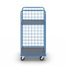 Postbur Olaus, gallerklädd på 3 sidor, lastyta 750 x 650 mm, utan hyllplan