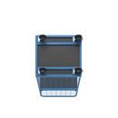 Postbur Olaus, gallerklädd på 3 sidor, lastyta 750 x 650 mm, utan hyllplan