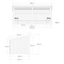 Eldstuga Svante, av trä, HxBxD 2200 x 2180 x 4320 mm (9,5 m²)