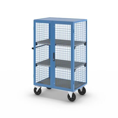 Gasskåp Loa, som vagn, lastkapacitet 500 kg, med 2 hyllplan