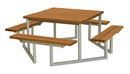 Picknickbord Erina, certifierat barrträ, teakfärger