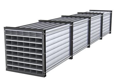 Fackhylla Victor, HxBxD 1000 x 1000 x 6000 mm, 48 tråg, 6 x 8 fack