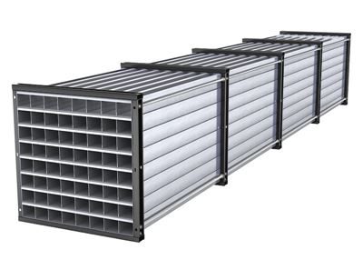 Fackhylla Victor, HxBxD 1000 x 1000 x 6000 mm, 64 tråg, 8 x 8 fack