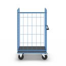 Rullbur med trådgaller Ilotar, lastkapacitet 500 kg, massivgummihjul, lastyta LxB 940 x 630 mm