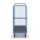 Rullbur med trådgaller Ilotar, lastkapacitet 500 kg, massivgummihjul, lastyta LxB 1140 x 730 mm