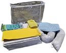 Spillkit  Herbert, väska, tätningsmatta, absorptionsduk, volym 20 l, utförande olja, vit