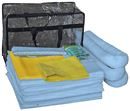 Spillkit  Herbert, väska, tätningsmatta, absorptionsduk, volym 50 l, utförande olja, blå