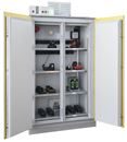 Säkerhetsskåp för batteriförvaring Ava, med brandhämmande system, HxB 2250 x 1212 mm, 2 grenuttag