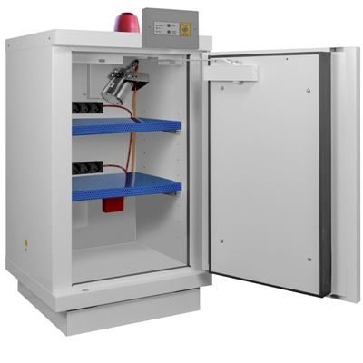 Batteriskåp, brandklassat Holger, 1 grenuttag, HxBxD 1080 x 635 x 618 mm