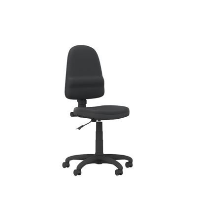 Kontorsstol Bravo, utan armstöd, med permanentkontaktmekanism, svart