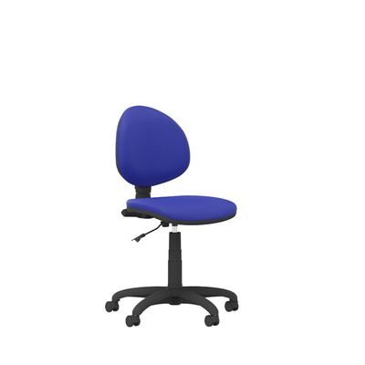 Kontorsstol Smart Office, utan armstöd, med permanentkontaktmekanism, blå