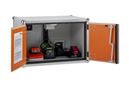 Batteriskåp Arthur, utan fötter, höjd 520 mm, 230 V, orange/grå