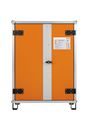 Batteriskåp Arthur, med fötter, höjd 1110 mm, 400 V, orange/grå
