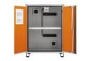 Batteriskåp Arthur, med fötter, höjd 1110 mm, 400 V, orange/grå
