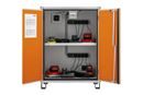 Batteriskåp Arthur, med fötter, höjd 1110 mm, 400 V, orange/grå