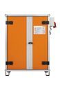 Batteriskåp Sasha, DxH 660 x 1110 mm, 400 V, orange/grå