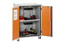 Batteriskåp Sasha, DxH 660 x 1110 mm, 230 V, orange/grå