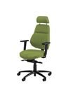 Kontorsstol Sverigestolen 820, multifunktionellt armstöd, grön Gaja
