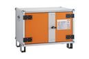 Batteriskåp Arthur, med fötter, höjd 620 mm, 230 V, orange/grå