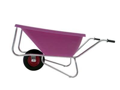 Skottkärra Big Ben, 180 l, 1-hjulig, rosa, 1-hjulig