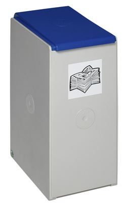 Källsorteringskärl Emre, enkelbehållare med 40 l volym, blå