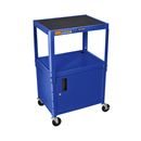 Bordsvagn Nomi, med underskåp, blått stativ