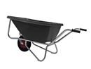 Skottkärra Big Ben, 180 l, 1-hjulig, svart, 1-hjulig