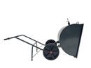 Skottkärra, tippbar Hilda, massivgummi, LxH 1450 x 975 mm, 250 l