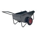 Skottkärra Viktoria, volym 250 l, 500 kg lastkapacitet, LxH 1500 x 600 mm, luftgummihjul