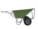 Skottkärra Hubert, luftgummihjul, 170 l, LxH 1630 x 820 mm, 2-hjulig