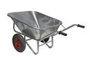 Skottkärra Philippa, varmförzinkad, med luftgummihjul, LxB 1620 x 860 mm, med 2 hjul
